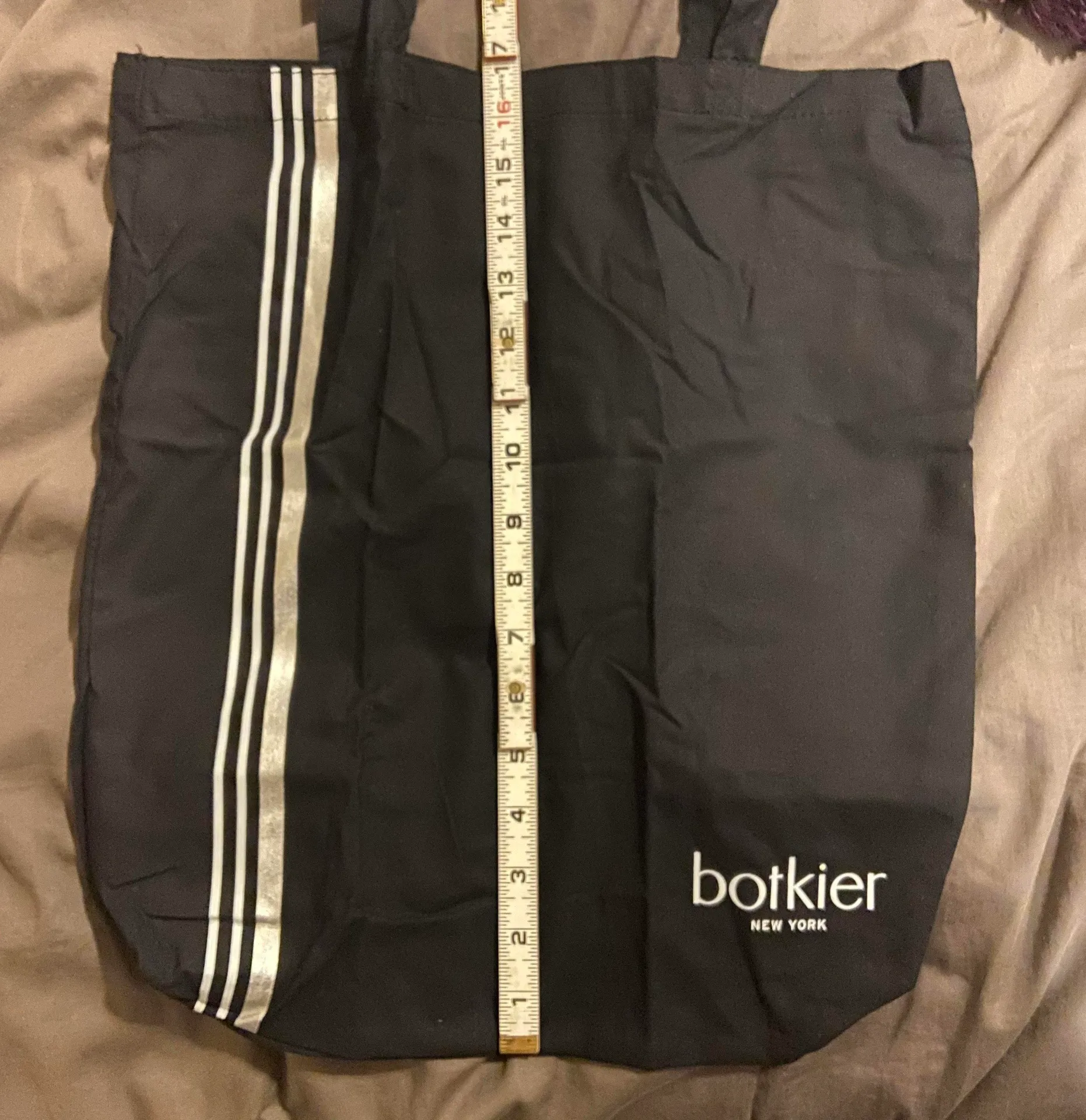 Black Cotton Tote Bag Reusable Shopper - Image 6