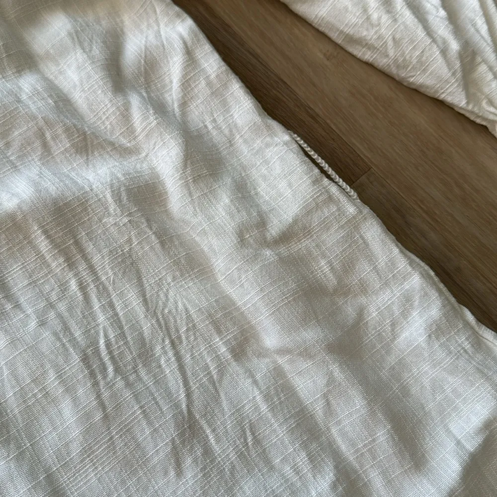 L*Space Button Down White Long Viscose Tunic sz XS - Image 10