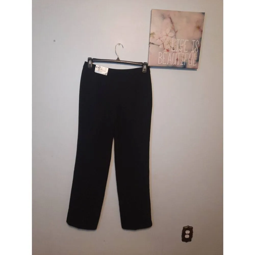 NEW Kasper Pants Size 6 Kate Fit Classic Straight Leg Suit Separates Black - Image 4