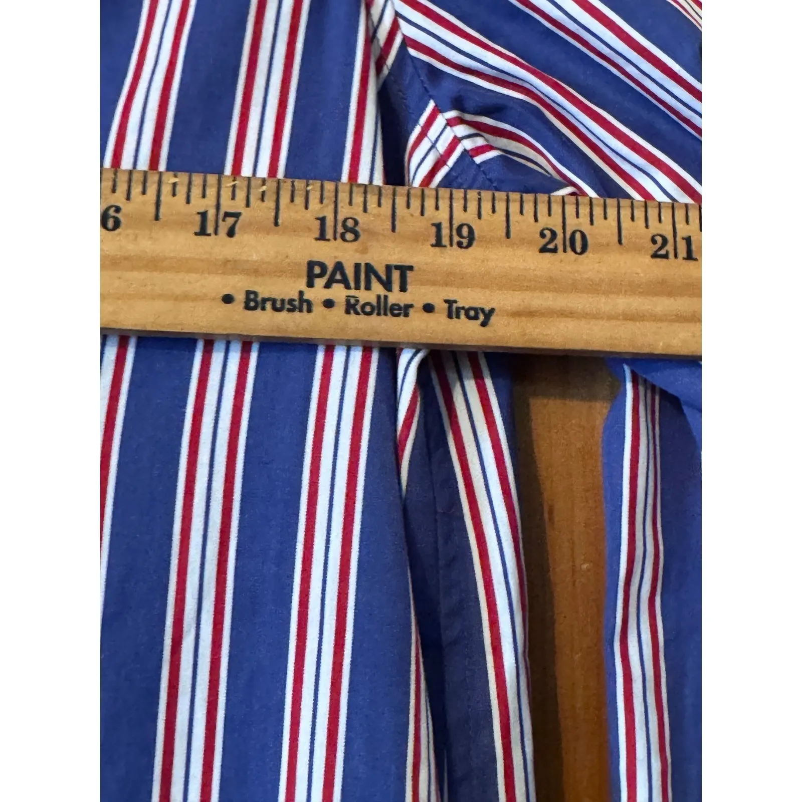 Polo Ralph Lauren Striped Pop over Dress Blue Red White Collar Pocket Size 8 - Image 5