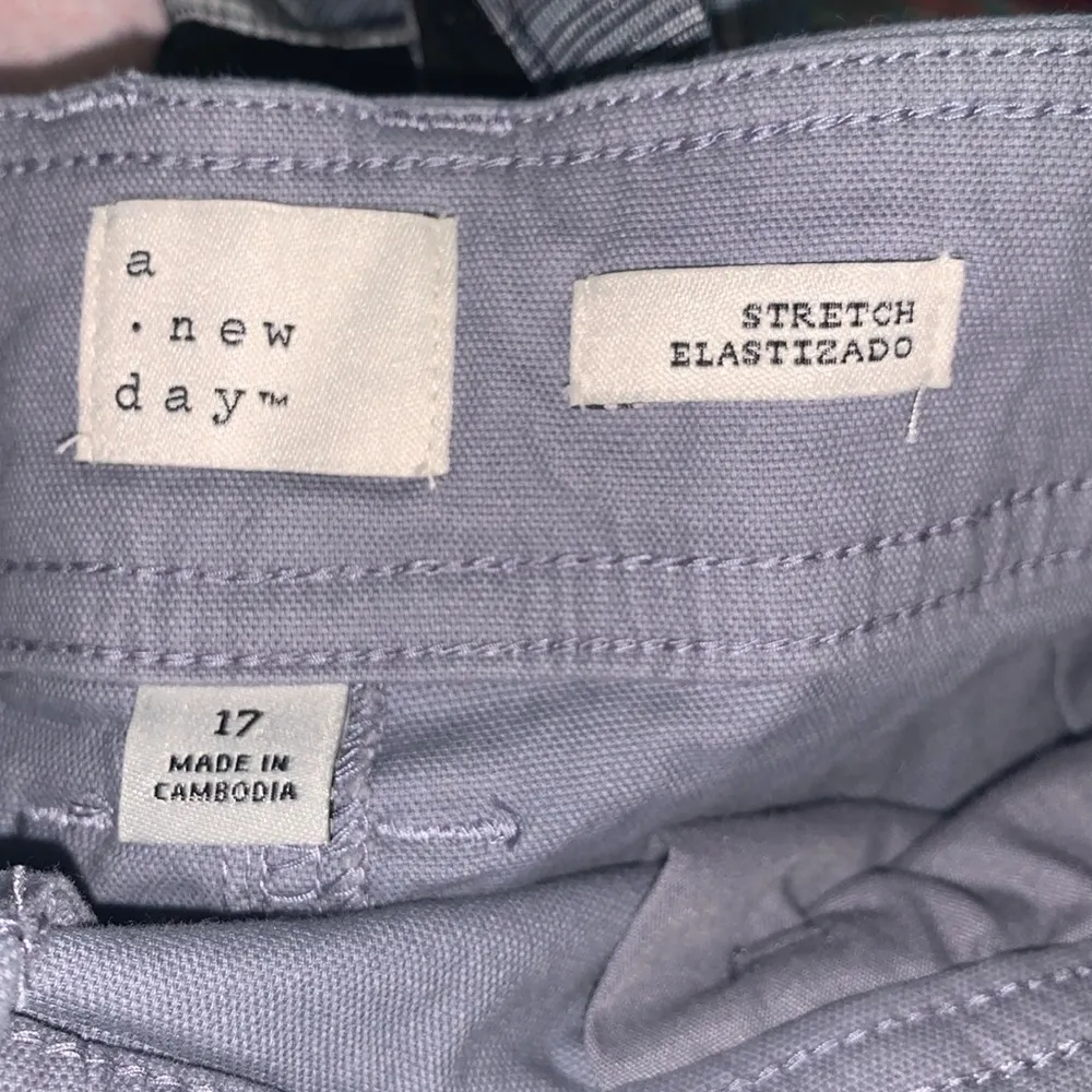 A New Day Grey Stretch Summer Khaki Shorts - Image 6