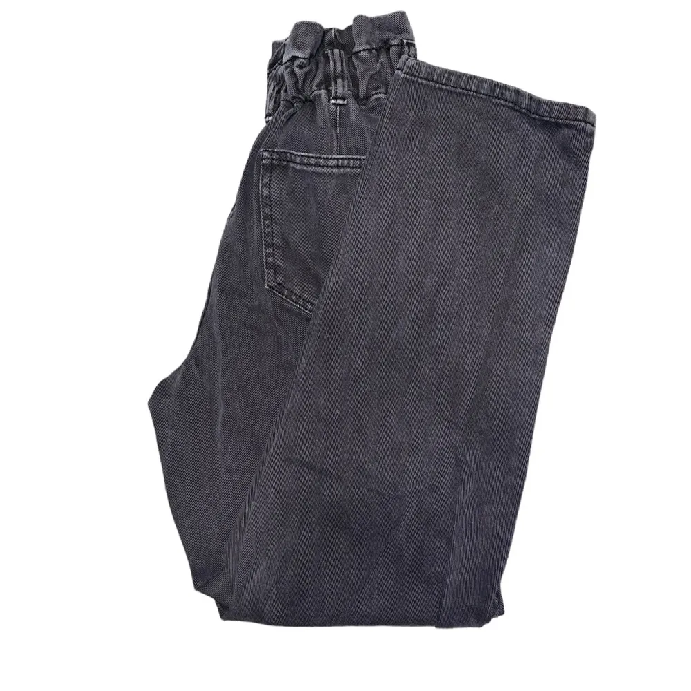 PacSun  Washed Black Paperbag Mom Jeans - Image 5