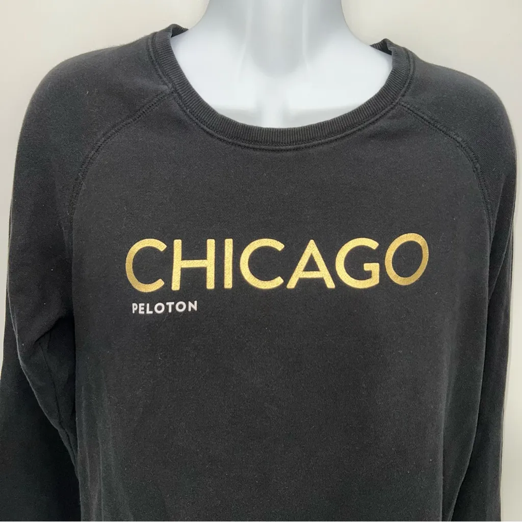 Peloton Black Chicago Women's Crew Neck Sweater - Image 2