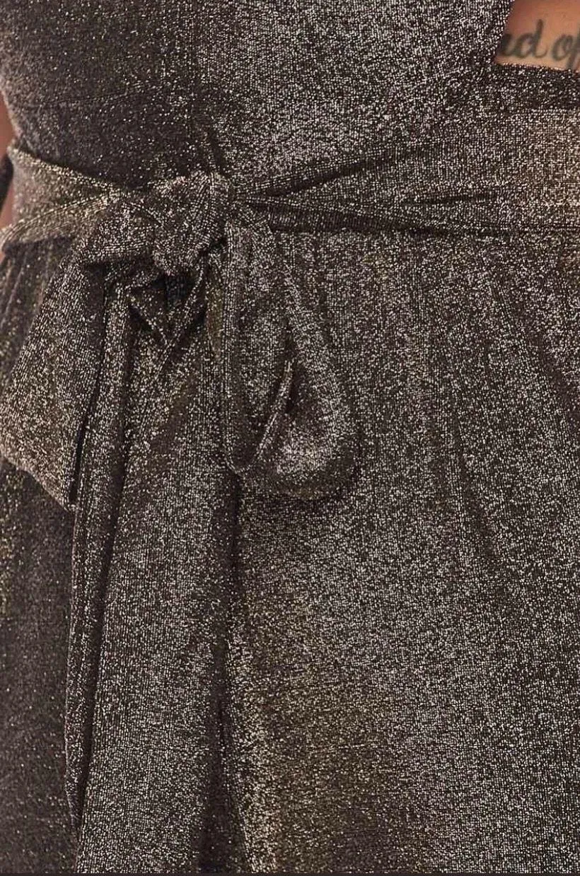 Black And Gold Boutique Style Romper  - Image 5