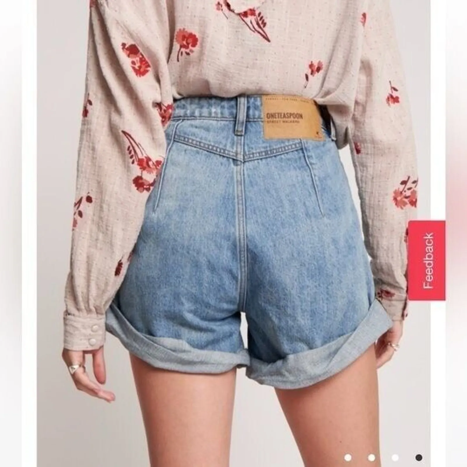 One Teaspoon x Revolve VENICE STREETWALKERS HIGH WAIST 80S SHORT NWT size 23 - Image 4