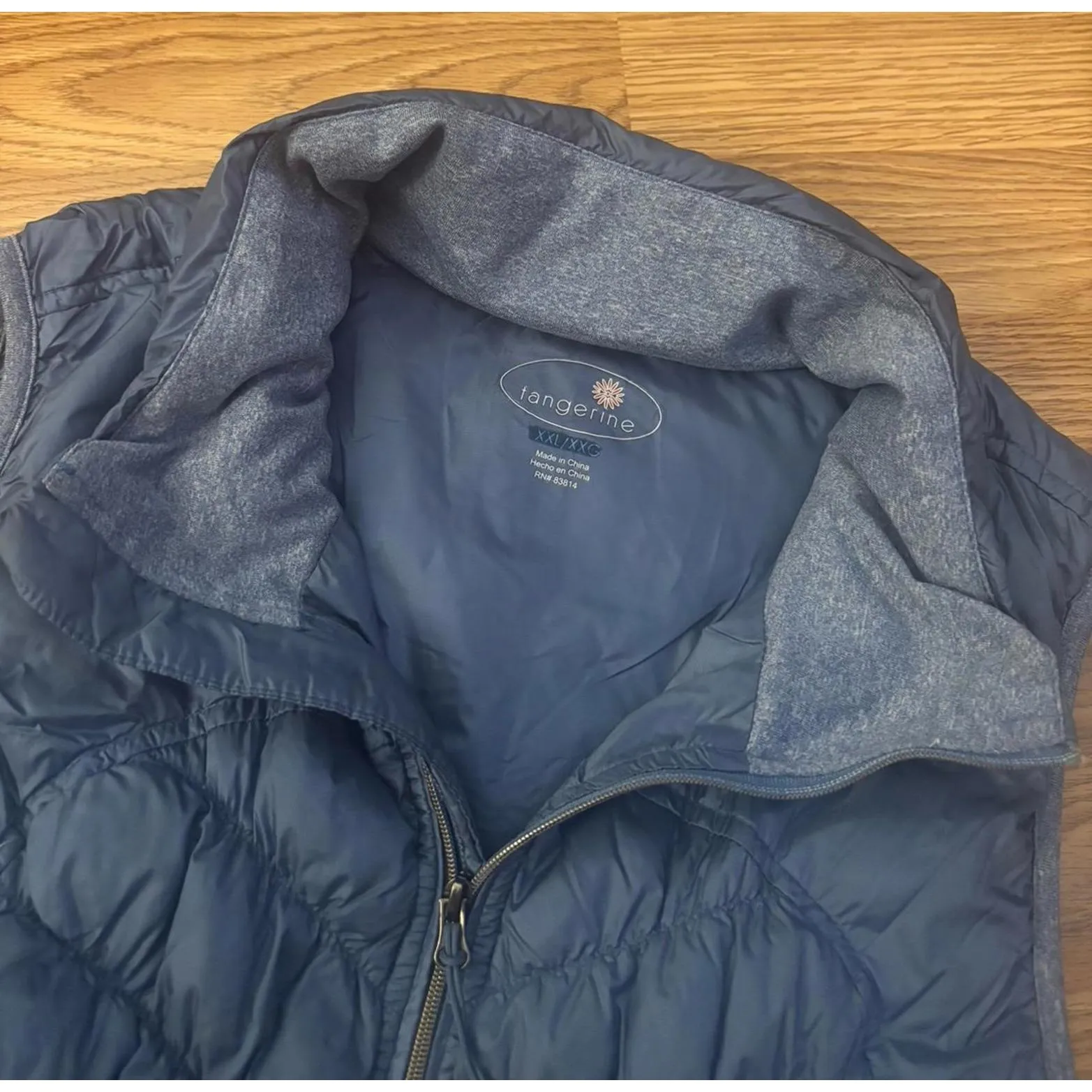 Tangerine Blue Puffer Vest Size XXL - Image 5