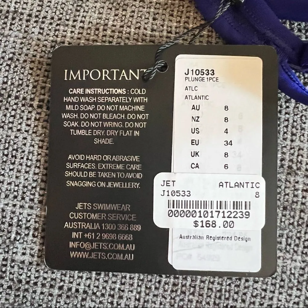 NEW JETS swimsuit by Jessika Allen Take the Plunge NWT 4 Blue - Image 8