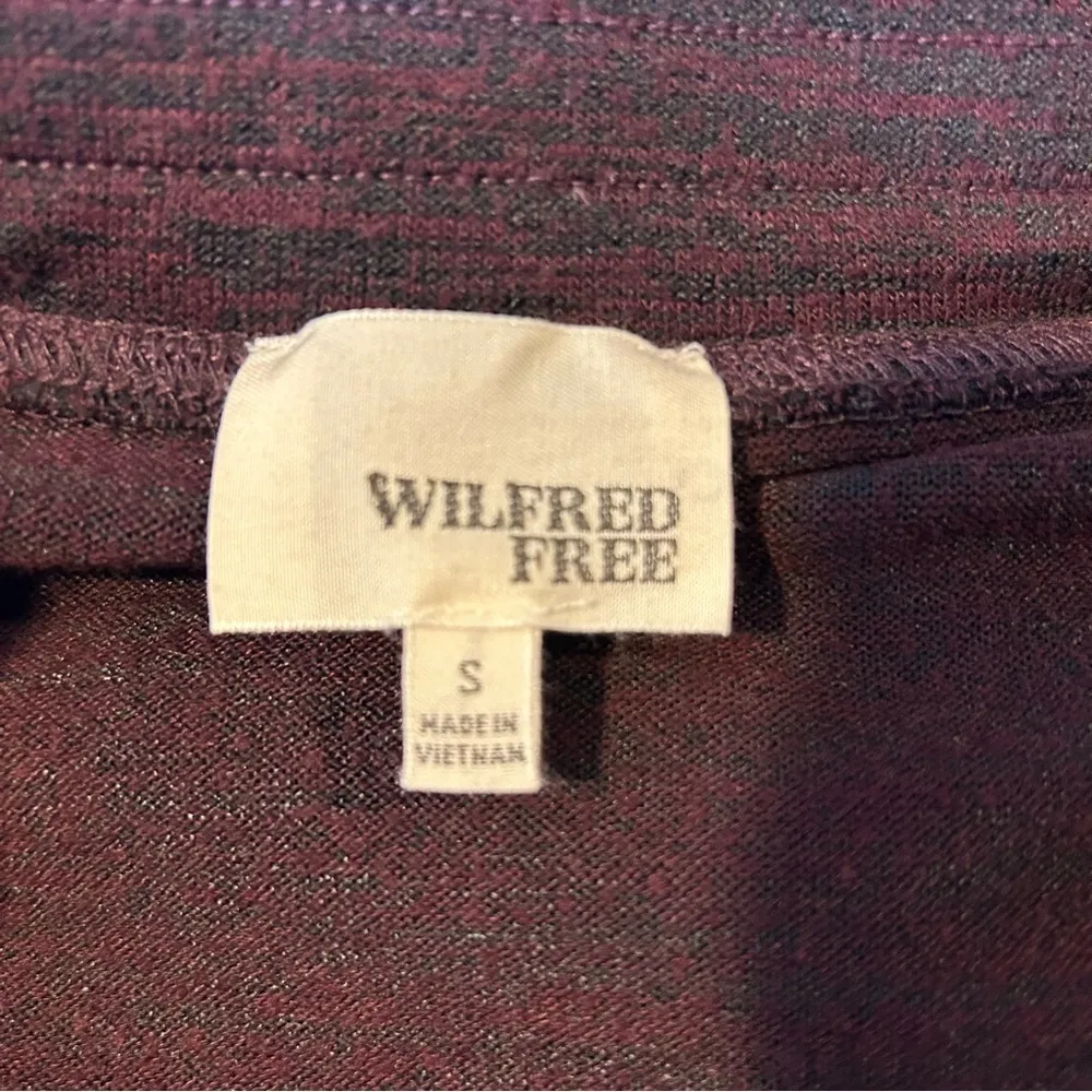 Wilfred Free Burgundy Ruched Jersey Pencil Skirt Size Small - Image 5