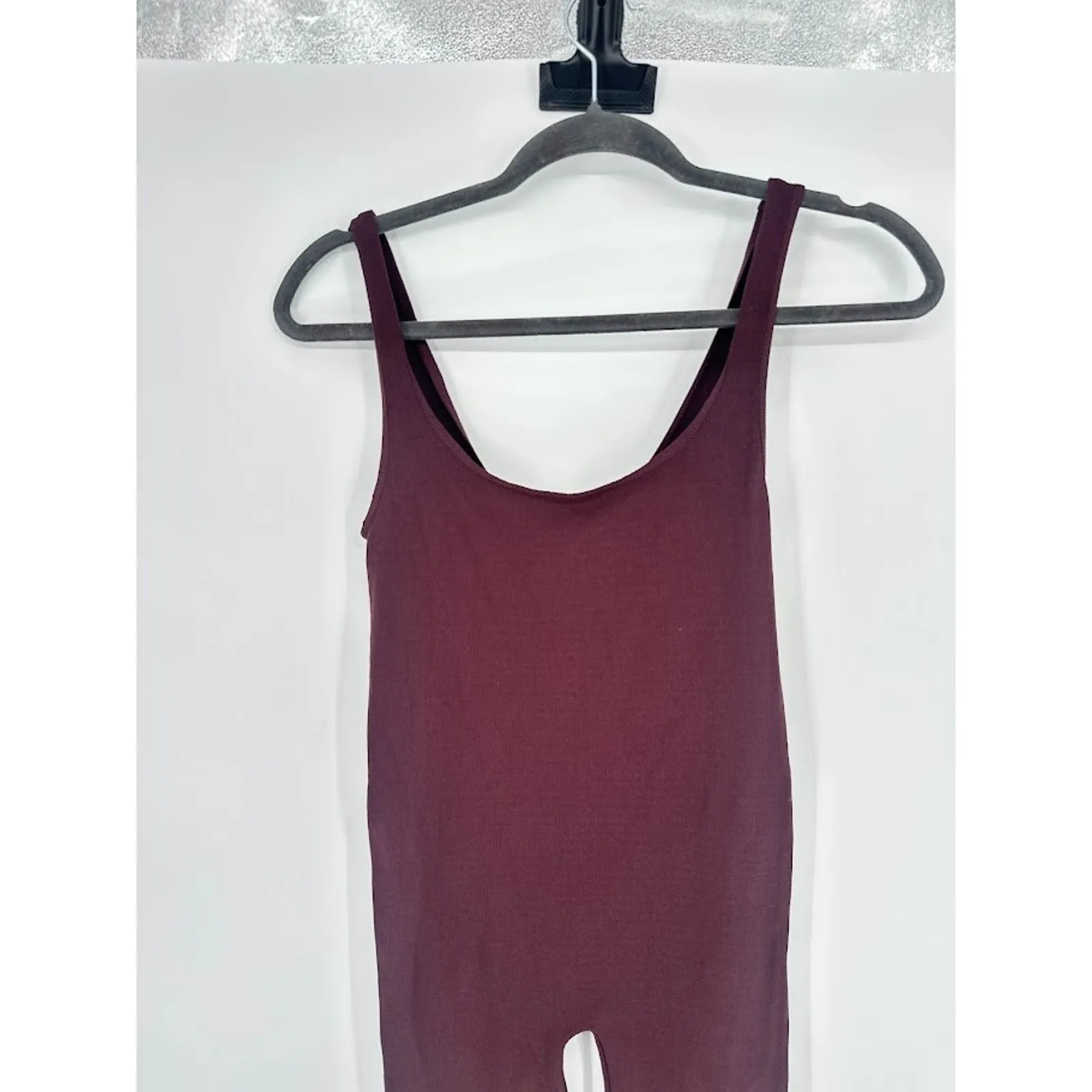 FP Free People MOVEMENT Biker Short One Piece Size M/L Burgundy Sexy Active Gym - Image 2