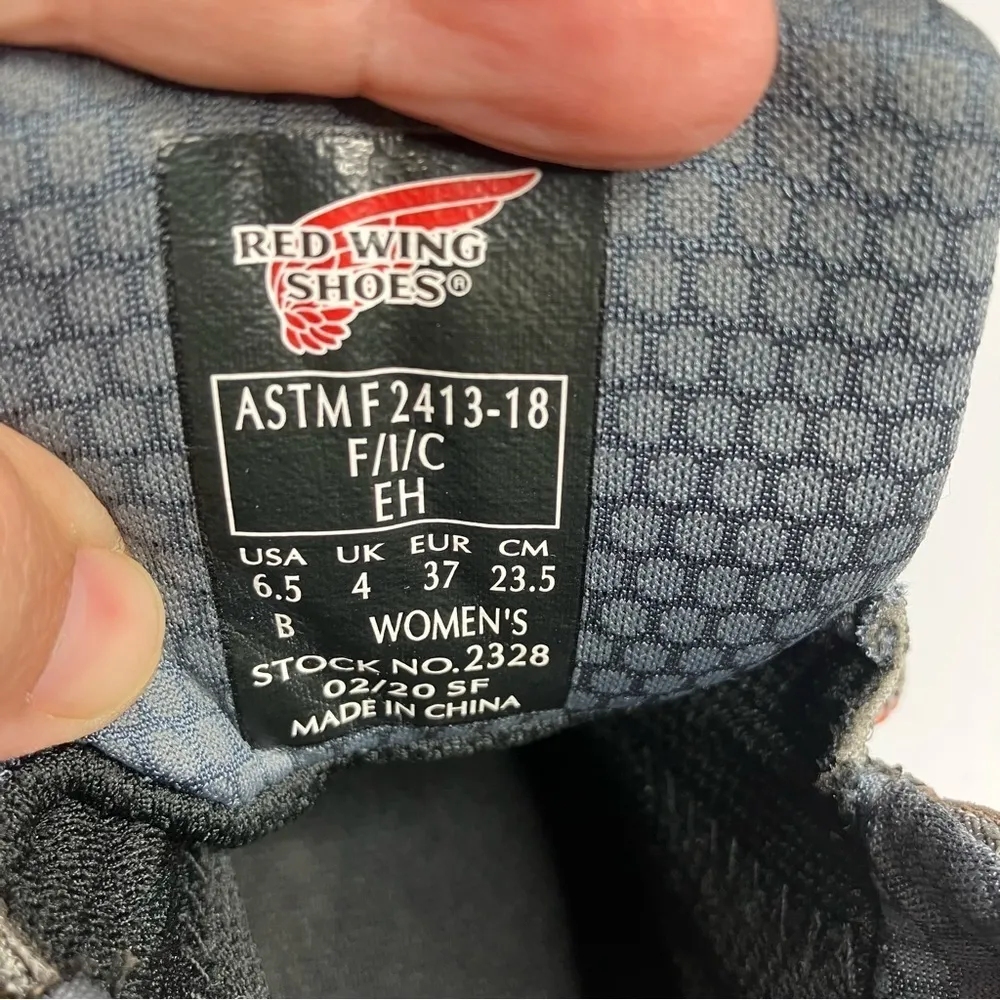 Red Wing‎ waterproof work boots size 6.5 Brown - Image 8