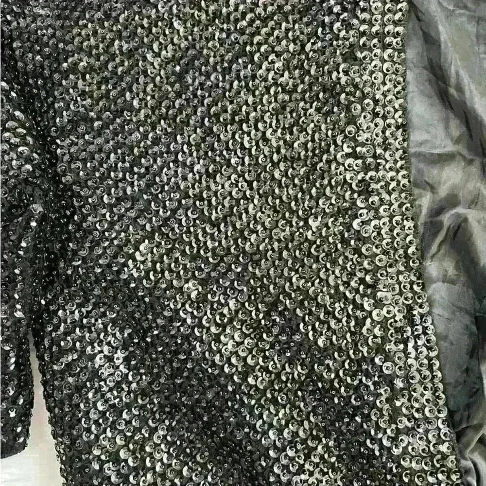 Vintage 60’s Sequin Shrug Trousseau and Travel Atlantic City Black Size M - Image 3