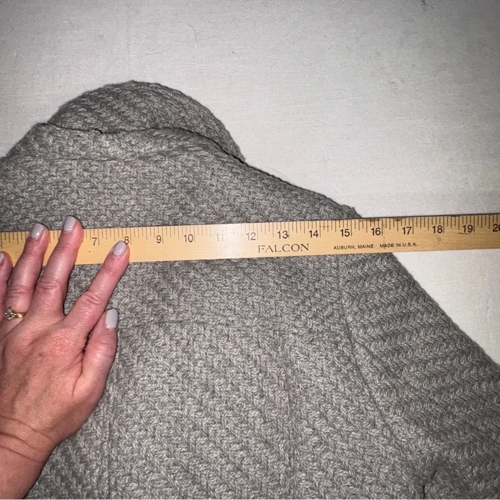 Kenneth Cole Textured Gray Pea Coat - Image 10