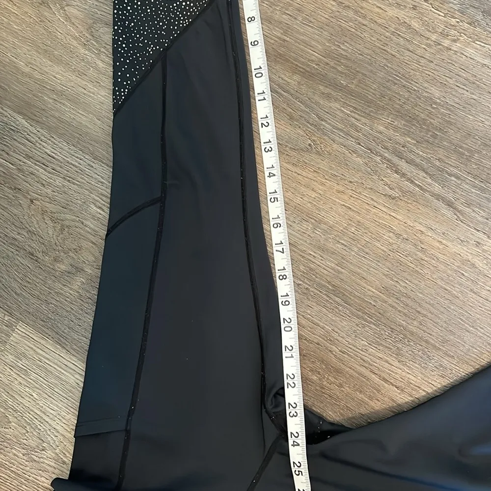 ZYIA Active High Rise Athletic Workout Leggings with White Reflective Dots 6-8 - Image 11