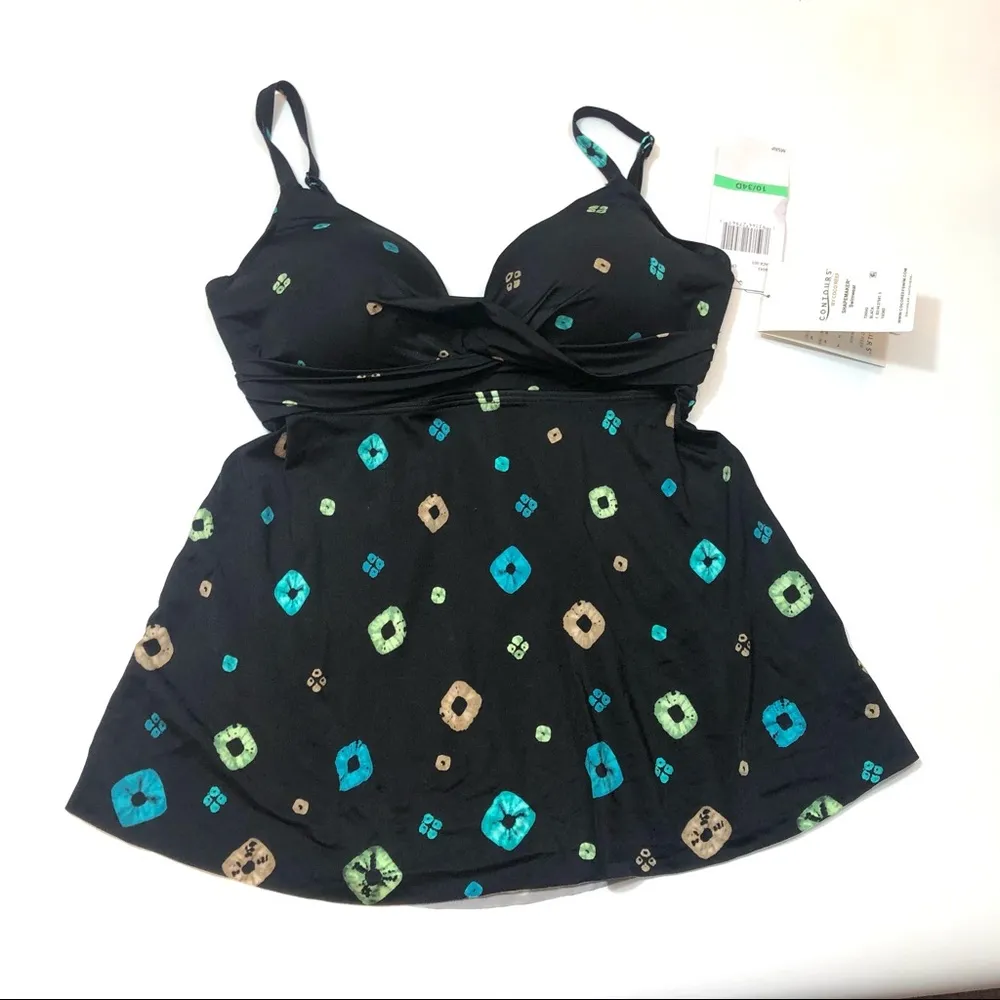 Coco Reef Diamond Wrap Bra Sized Tankini Swim Top - Image 4