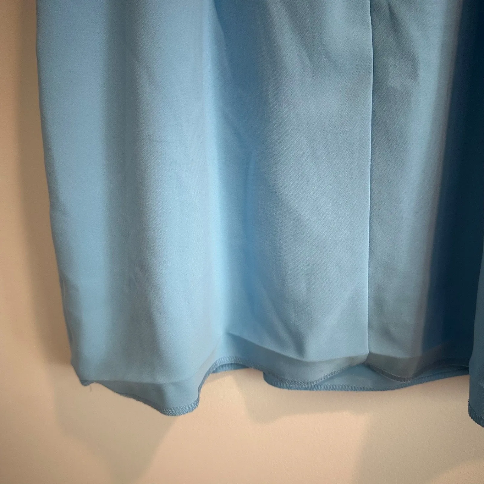 Amanda Uprichard Ace Mini Dress Pacific Blue Women's Large Pockets Sleeveless - Image 8