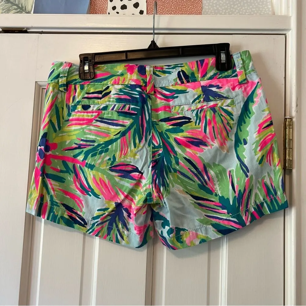 Callahan Short in Island Time Colorful Palm Tree Print Size 4 - Image 2