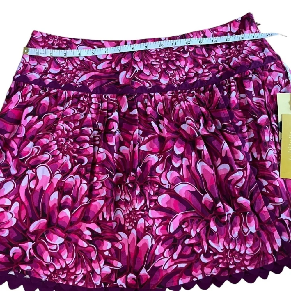 Kika Vargas × Target Floral Scallop edge Mini skirt Pink Size 12 E - Image 4