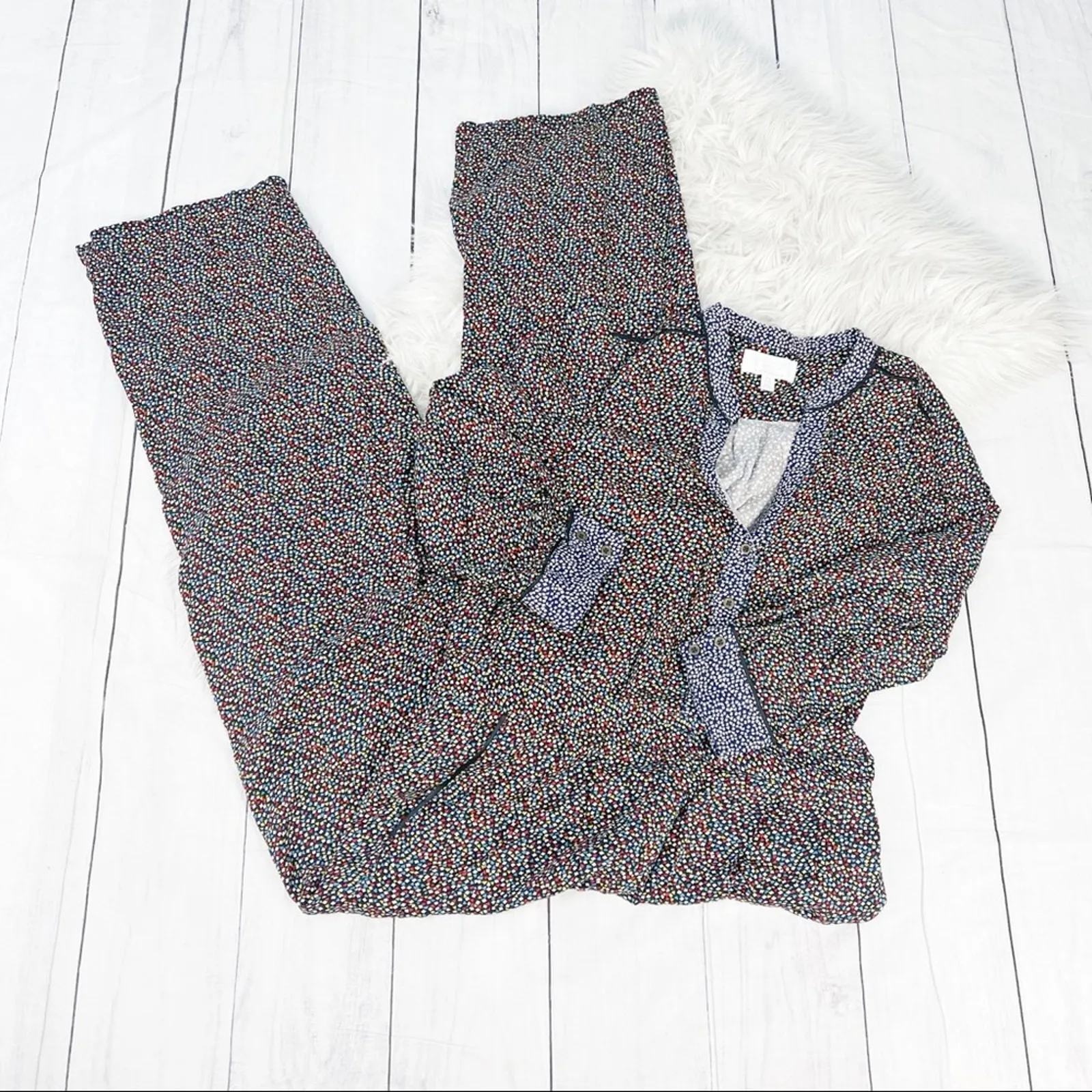 Anthropologie ett twa‎ Christine Straight Silken Jumpsuit Front pocket 14 - Image 3