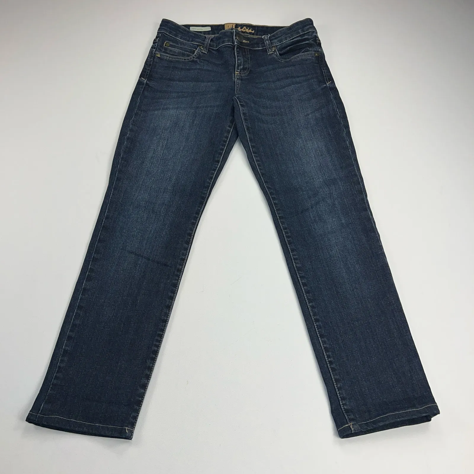 Kut from the Kloth Katy Low Rise Boyfriend Jeans KP271MA1R Med-Dark Wash Size 4 - Image 15