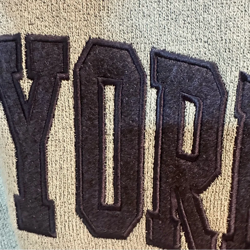 NEW New York Popular Embroidered Sweater Crewneck Sweatshirt Blue - Image 6