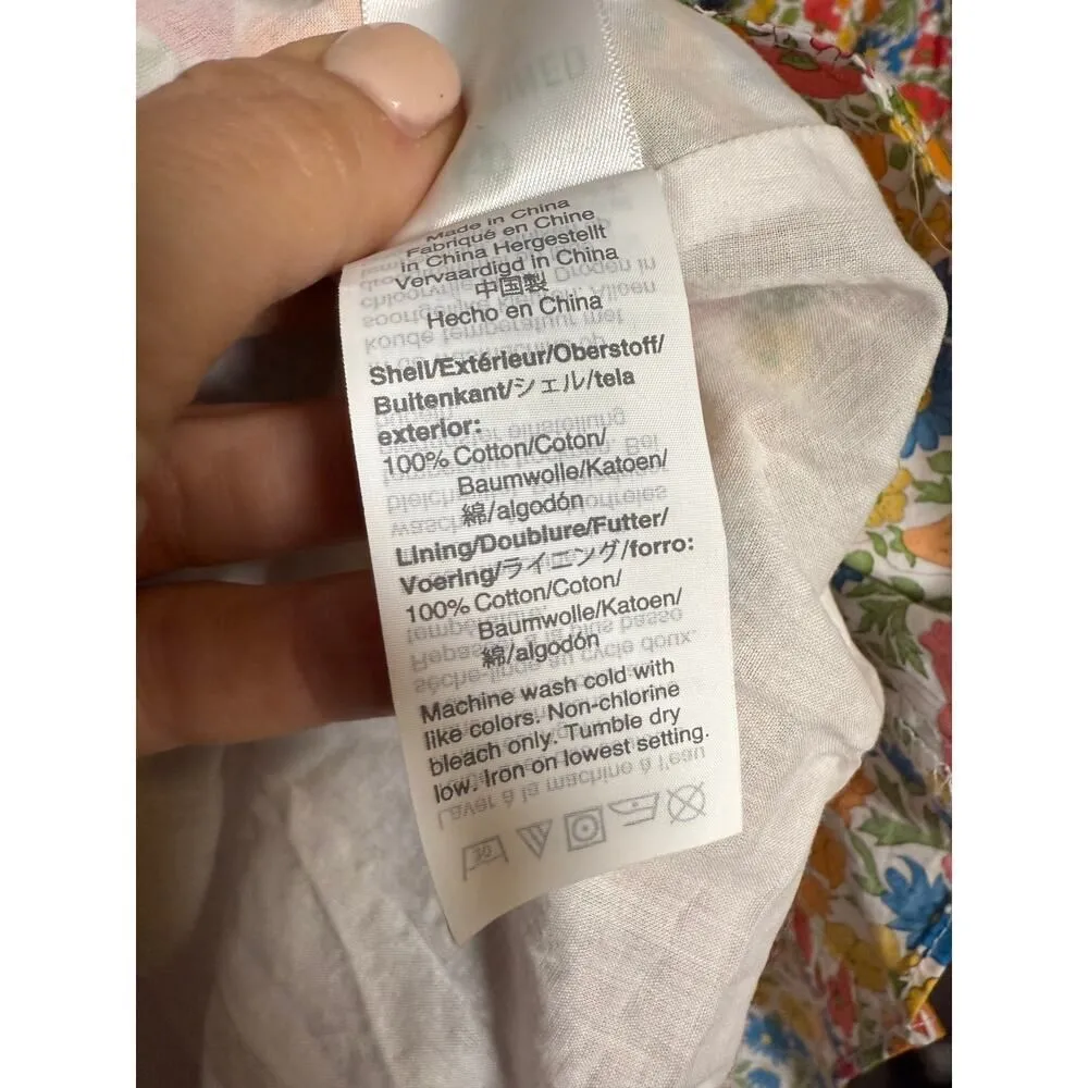 J. Crew x Liberty Fabric Tiered Midi Dress Sz. XS - Image 5