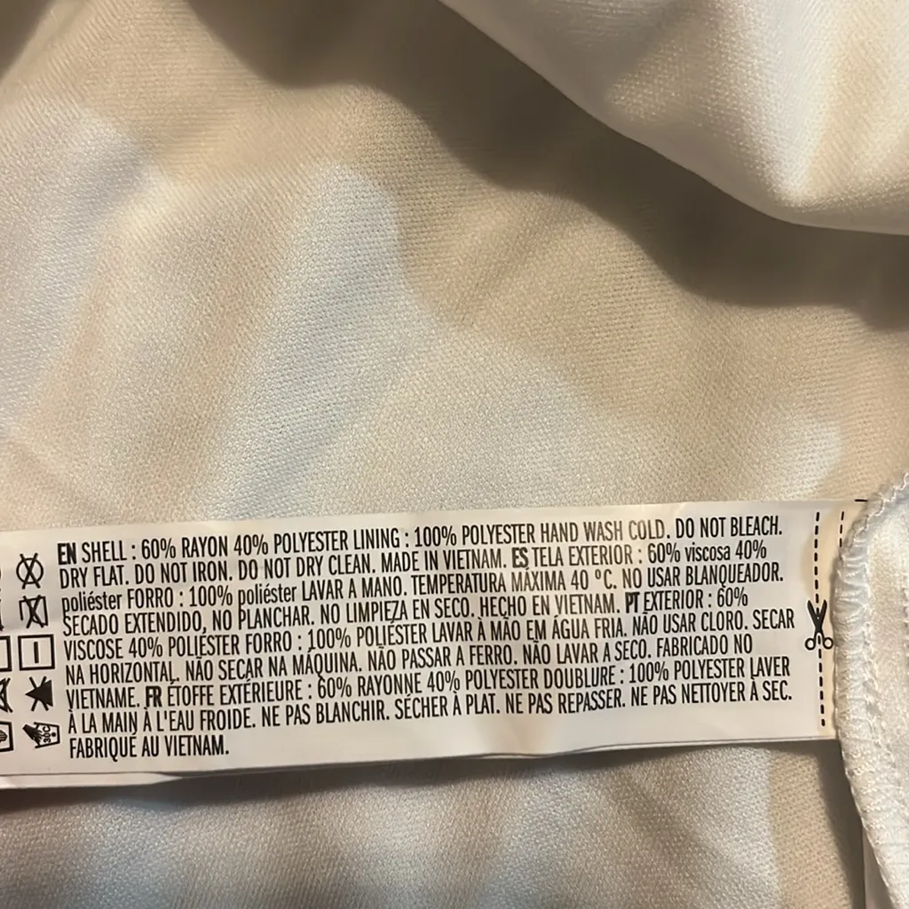 NEW Forever 21 Small Off White Woven Dress with Metal Accents NWT - Image 4