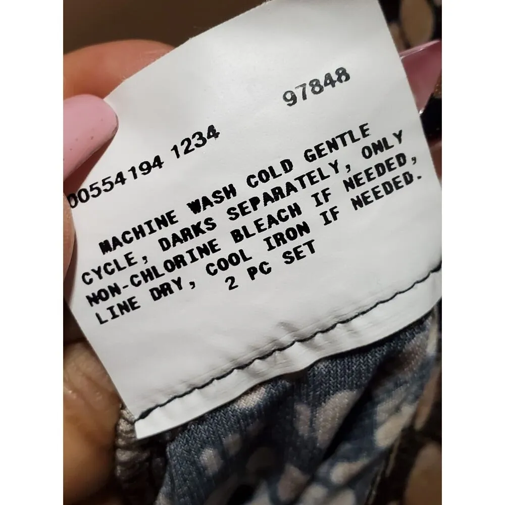 AGB Dress Women's Brown & Beige Polyester Long Sleeve Casual Top Blouse Size 18 - Image 9