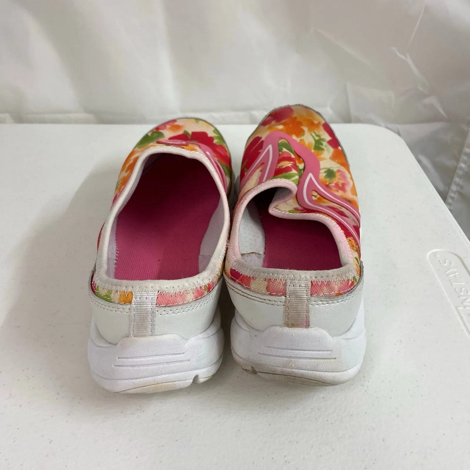 Easy Spirit e360 women's Esride pink floral slip on loafers shoes casual comfy - Image 3
