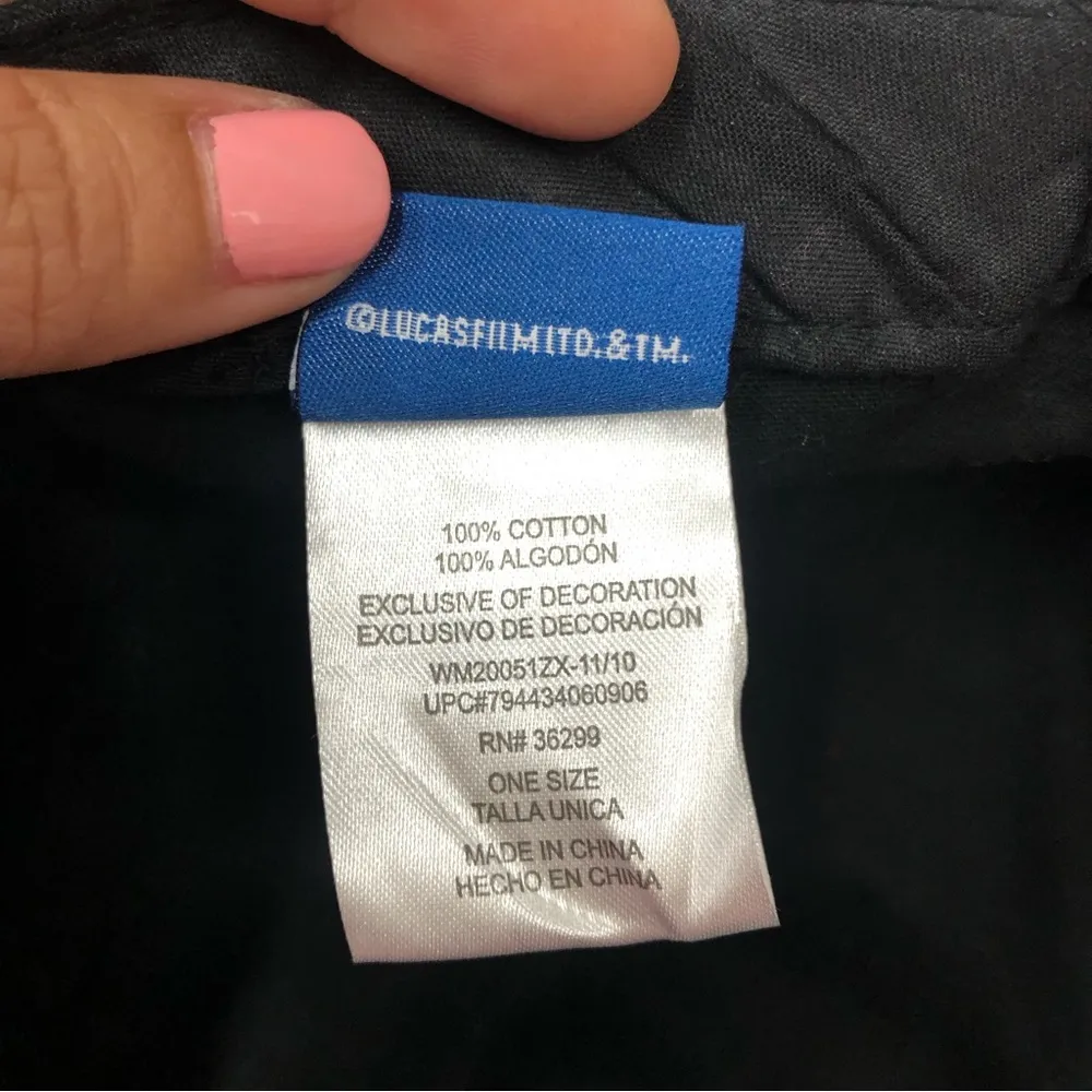 Star Wars lucus films black hat gold letters vibrant 80’s style retro graphic - Image 11