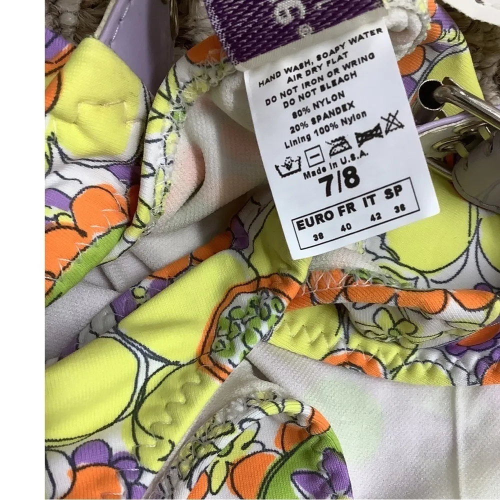 Pan Dulce Size 7/8 Daisies Bright Bikini Set. New With Tags Yellow - Image 8