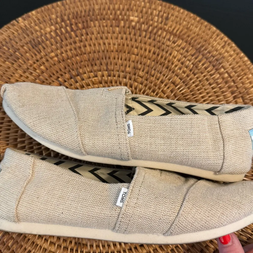 TOMS Natural Canvas Slip-Ons - Image 8