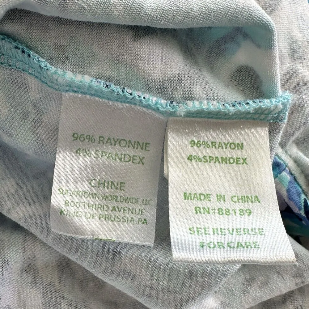 Lilly Pulitzer Alessa Romper Size XS Blue Coastal Preppy Aqua Spritz - Image 9