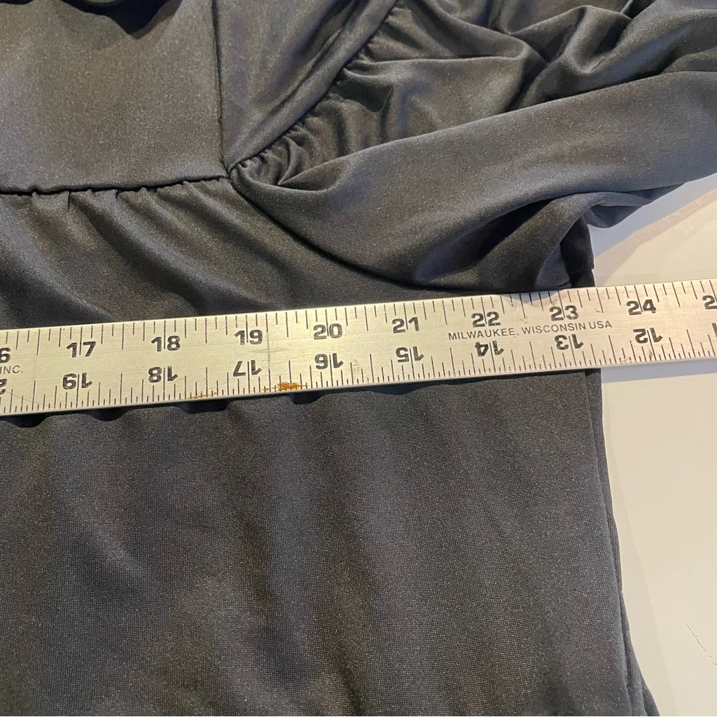 Agnes & Dora Dress Womens XXL Black Babydoll Tunic Short Sleeve Flowy Bodycon - Image 6