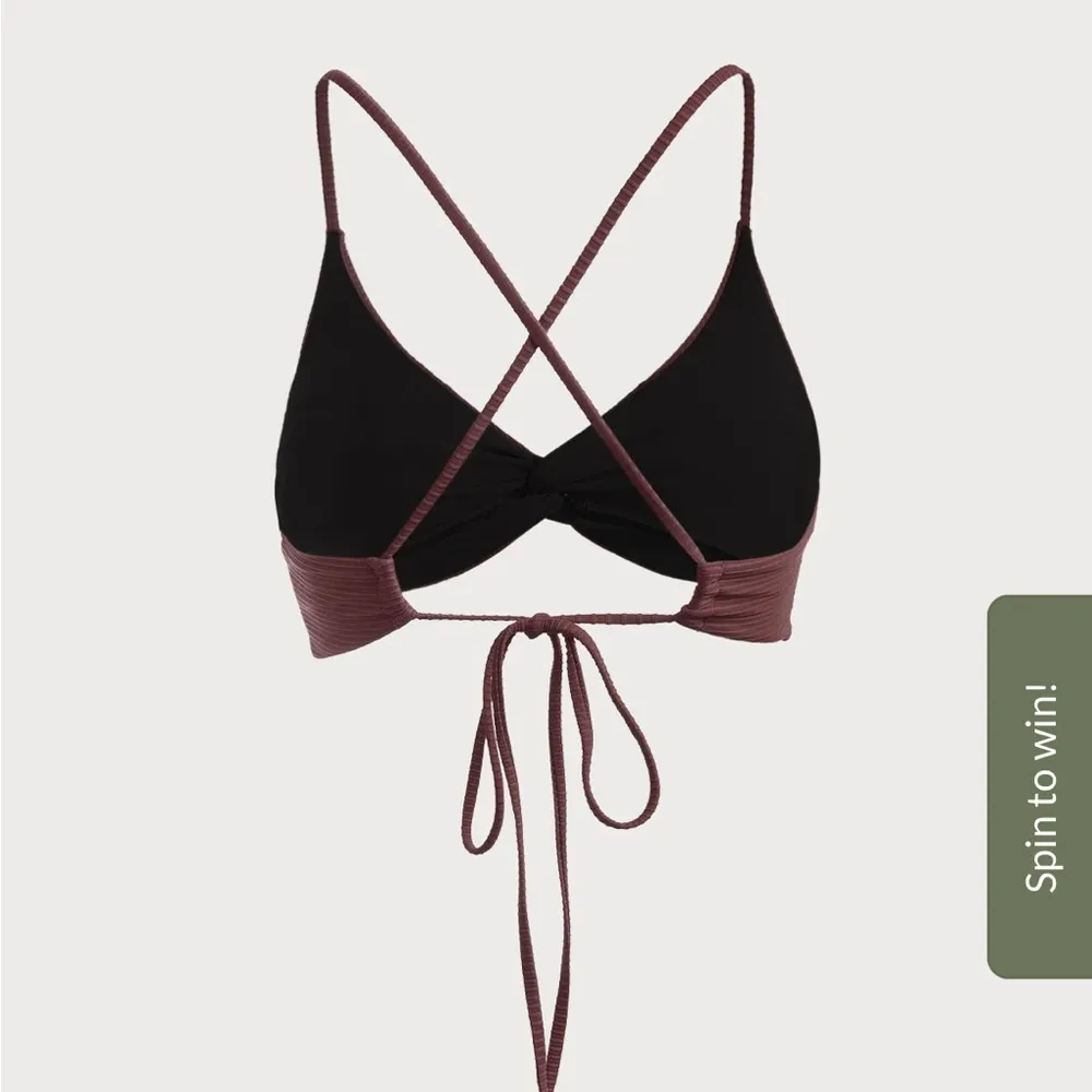 Berlook Coffee Twist Backless Bikini Top and BOTTOM 12 Brown - Image 11