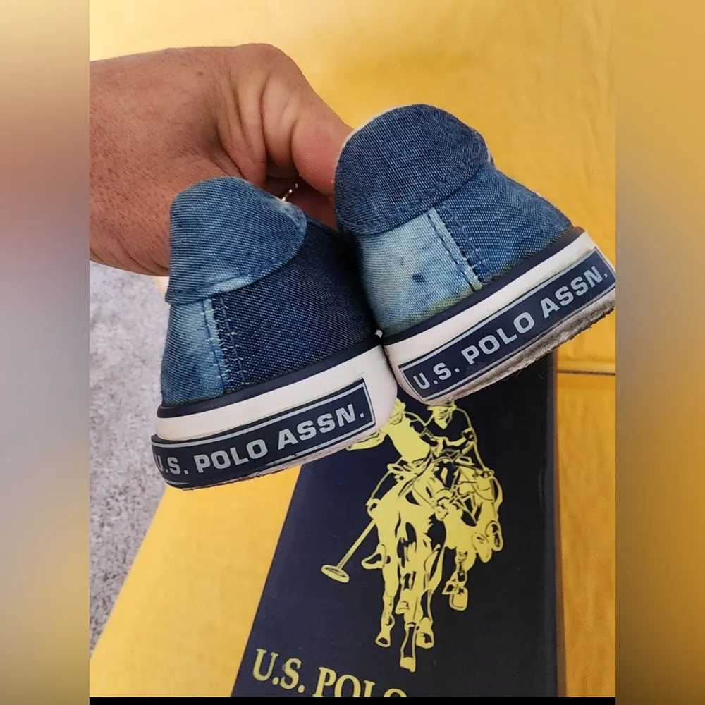 U.S. POLO ASSN Canvas Women's Shoes Sneakers Size 6.5 light blue denim - Image 5