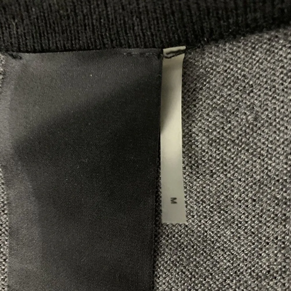 Heather by Bordeaux Sweater Medium Gray Black Pullover Soft - Image 5