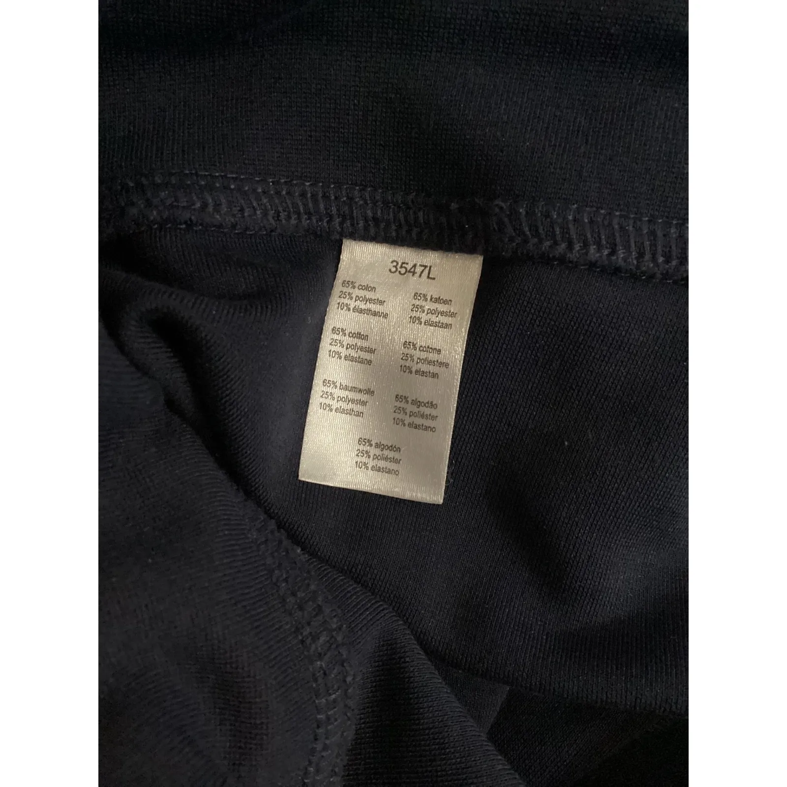 LACOSTE Women Navy Blue Flared Lounge Pants Yoga Athletic Track Pants Size 36 - Image 5