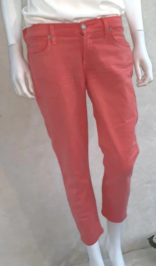 🧡The Cropped Skinny Jeans coral - Image 3