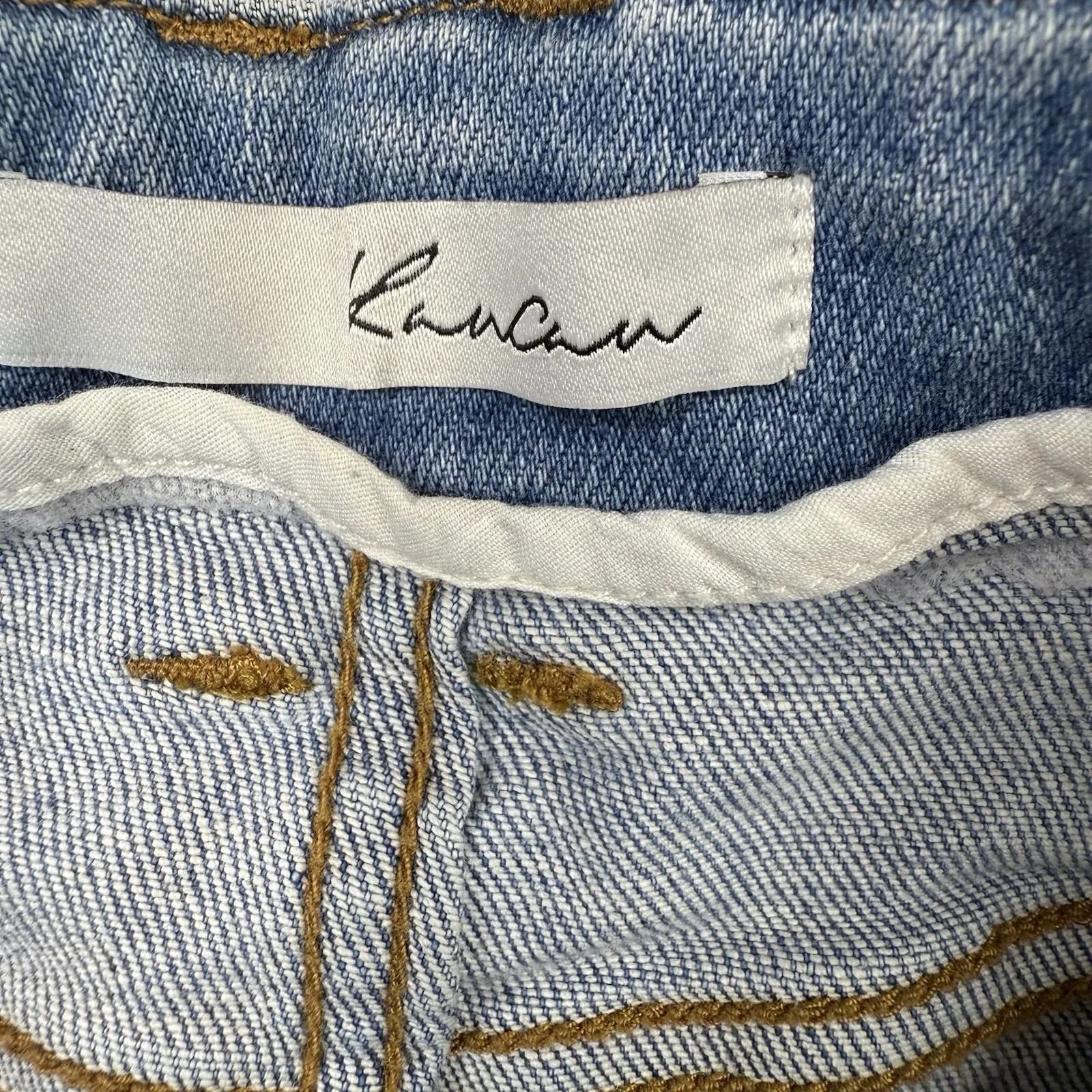 Kancan Denim Skirt Blue Stretch Women's Size XS Festival Summer Grunge Casual - Image 7