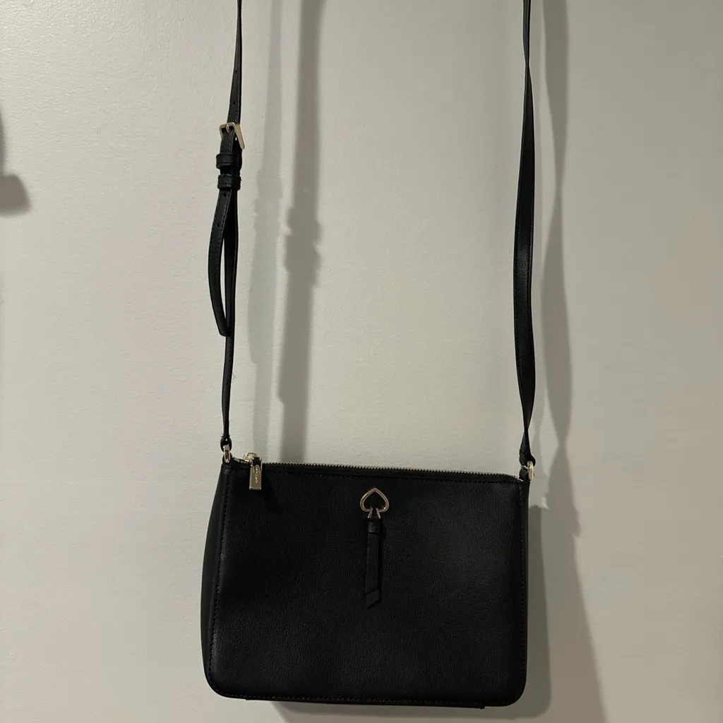Kate Spade  Adel Medium Top Zip Crossbody Purse Black‎ - Image 3