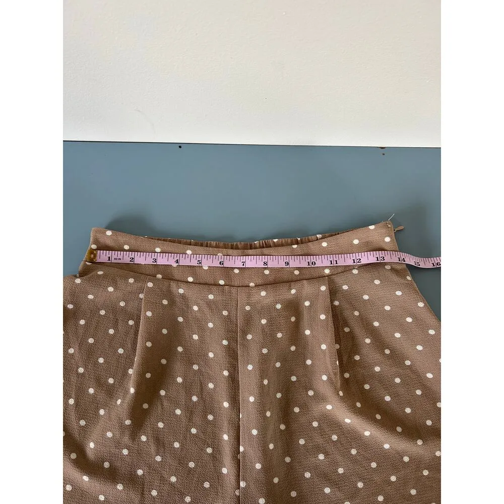 Show Me Your Mumu shorts womens size M brown with polka dots pull on - Image 7