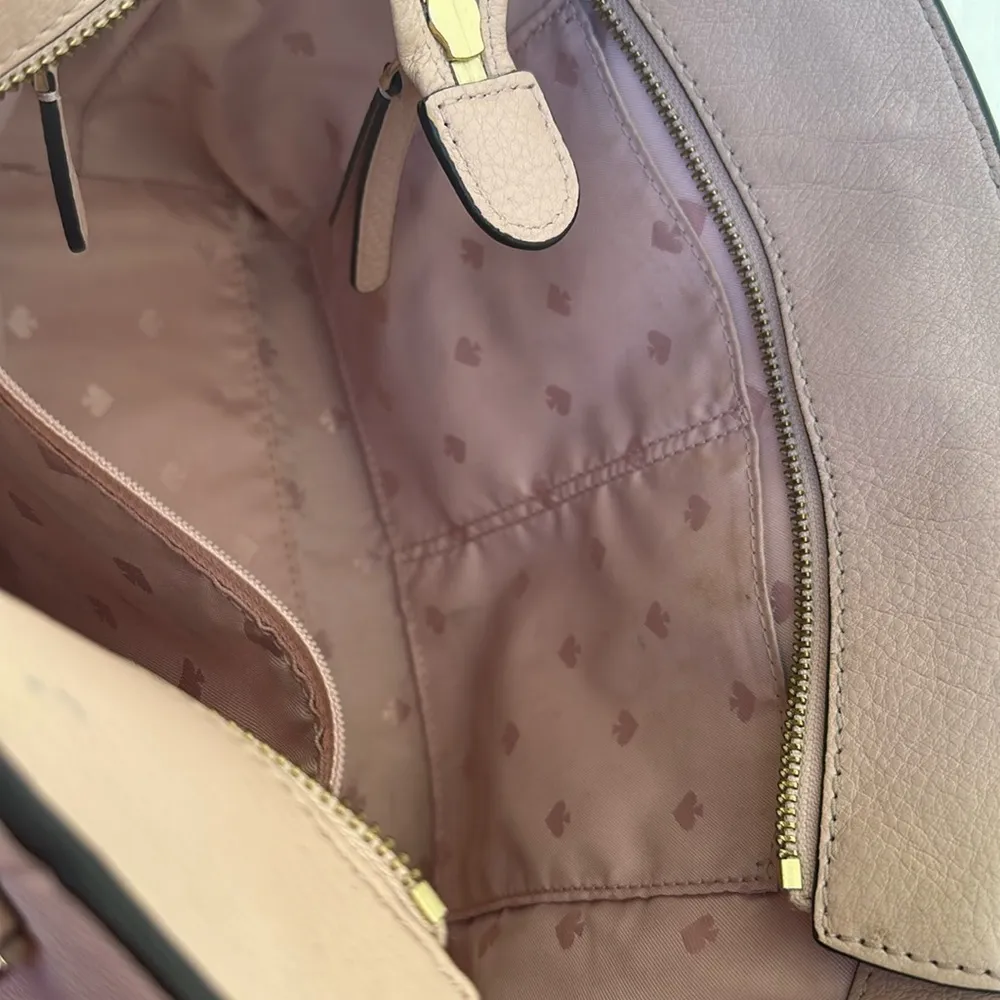 Kate Spade Medium Jackson Satchel Pink Warm Vellum Purse - Image 12