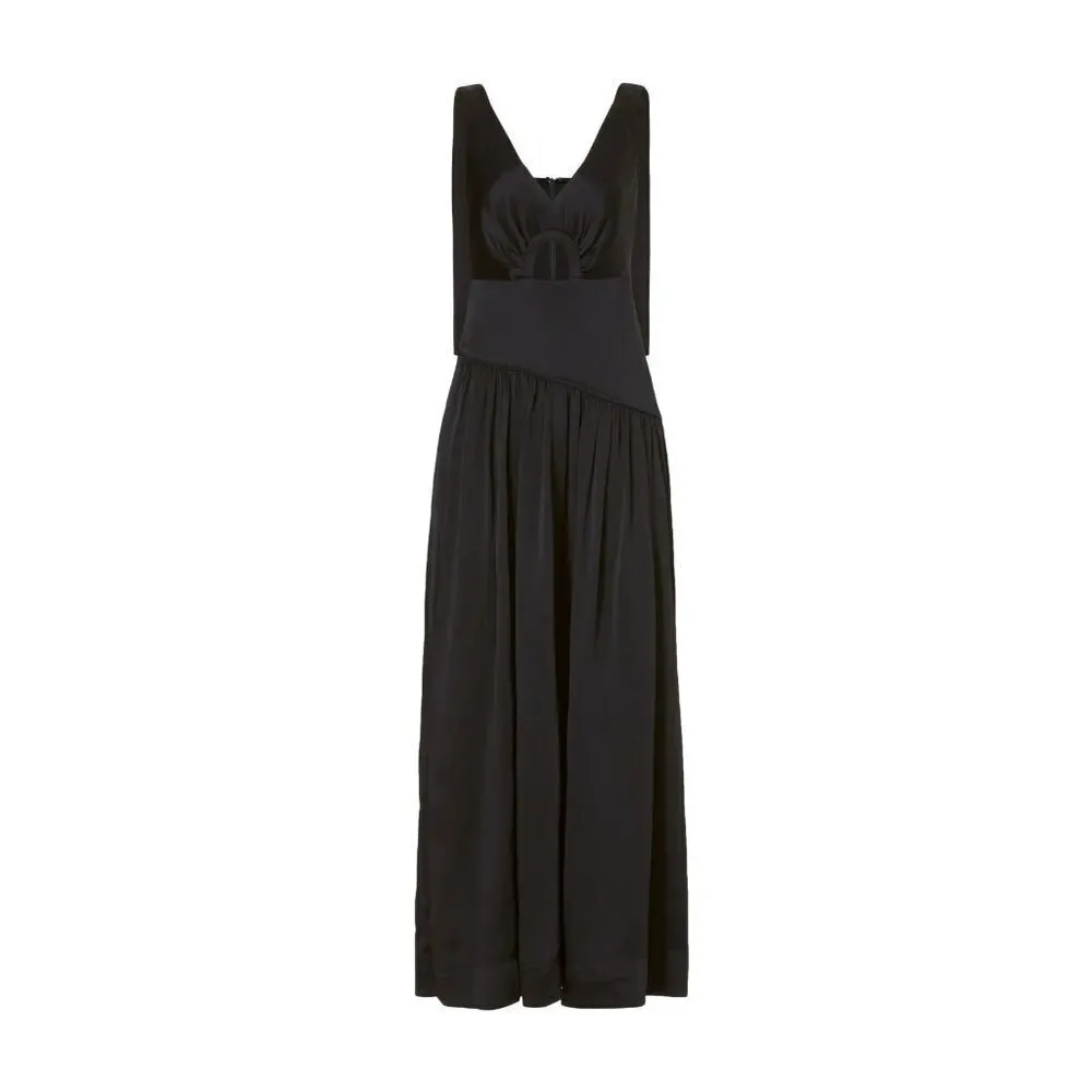 3.1 Phillip Lim Satin Cut out Gown in Navy 10 Womens Long Formal Maxi - Image 10