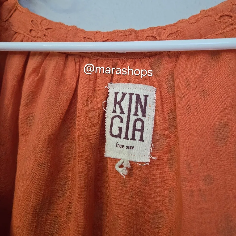 Kinga Csilla The Medina Broderie Anglaise Lace Liberty Orange Mini Size undefined - Image 6