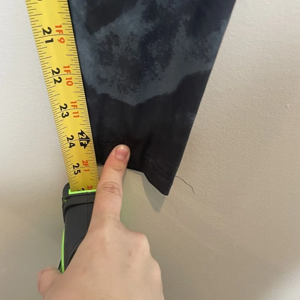 Sweaty Betty Black Blue Mesh Tie Dye Marble Leggings Size XS - Image 16