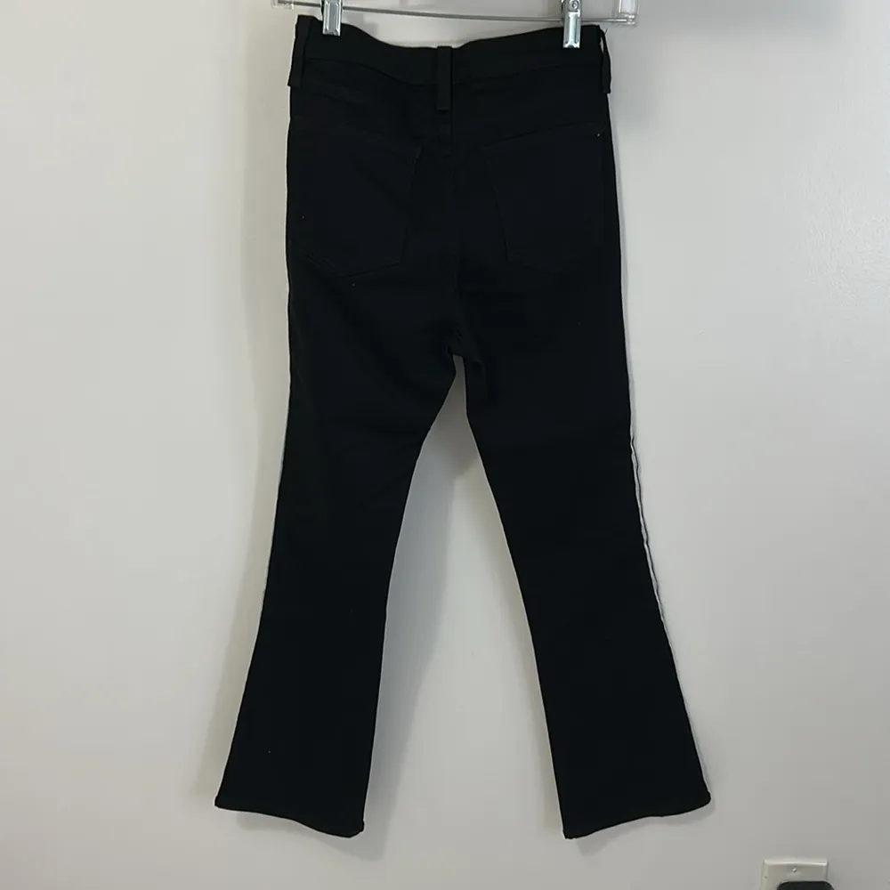 Veronica Beard Carolyn Baby Boot Cut Raven Tuxedo Stripe Jeans - Image 4