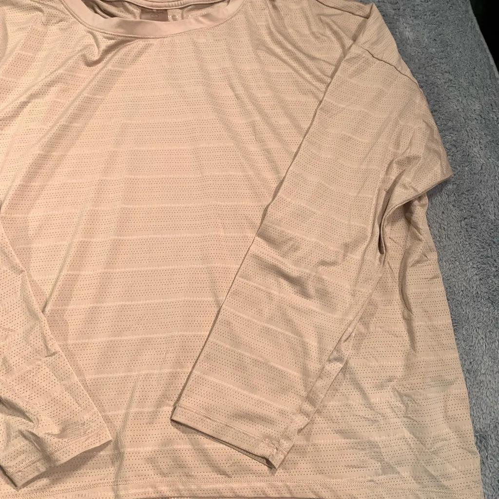 CALIA by Carrie Underwood Women's Beige Long Sleeve Top Size 2X - Image 3