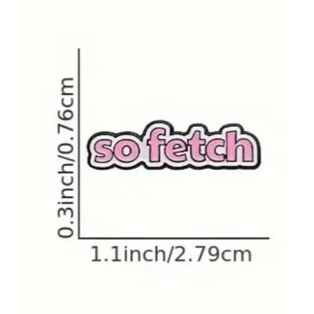 Mean Girls Enamel Pin Brooch Cartoon Pink "SO Fetch" Badges Funny Jewelry Gift - Image 2