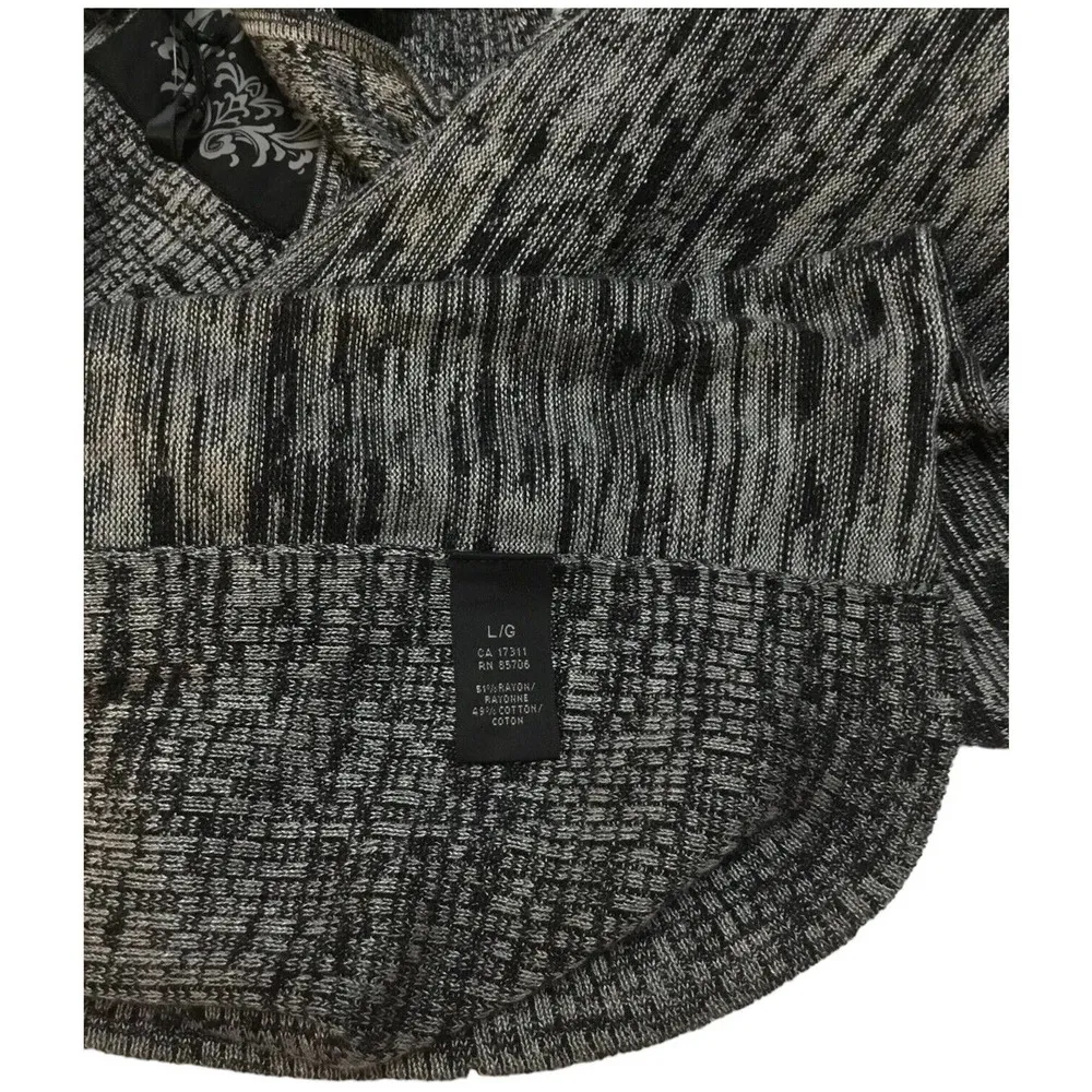 New Buffalo By David Bitton Waterfall Drape Open Sleeveless Cardigan L - Image 9