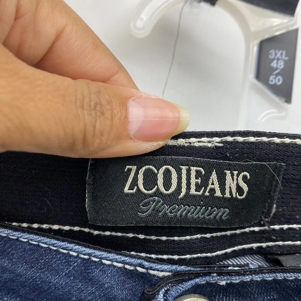 ZCOJEANS contrasting stitching embellished pockets midrise western everyday - Image 4
